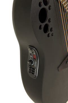 Ovation Guitare électro-acoustique Elite TX Deep Contour Cutaway - Black Textured (2078TX-5-G)