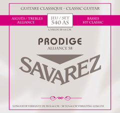 Cordes Savarez pour guitare classique Prodige 38 Children's Guitar - 3/4-7/8 Carbon (540AS)