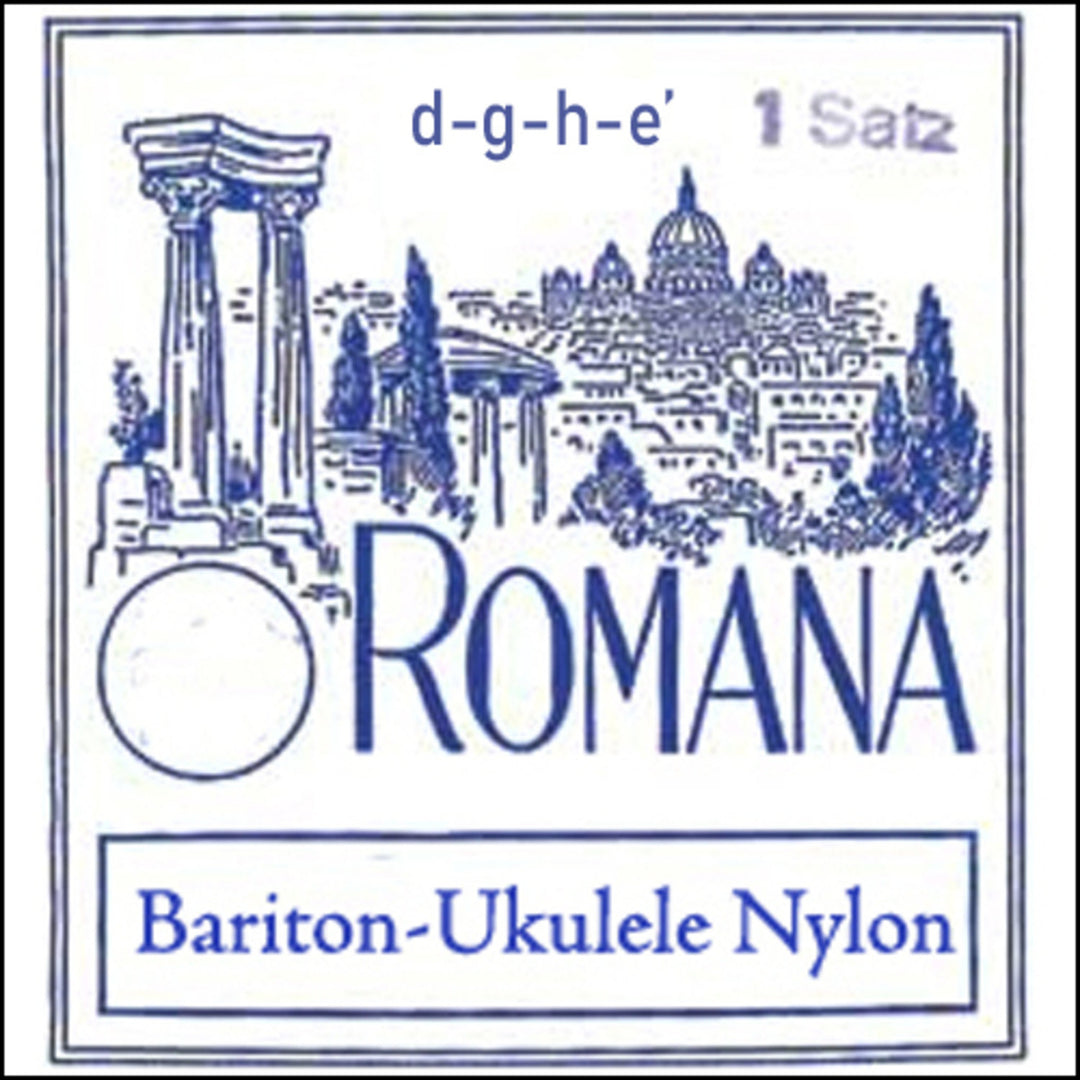 Romana Strings pour ukulélés Baritone Ukulele Nylon - Set