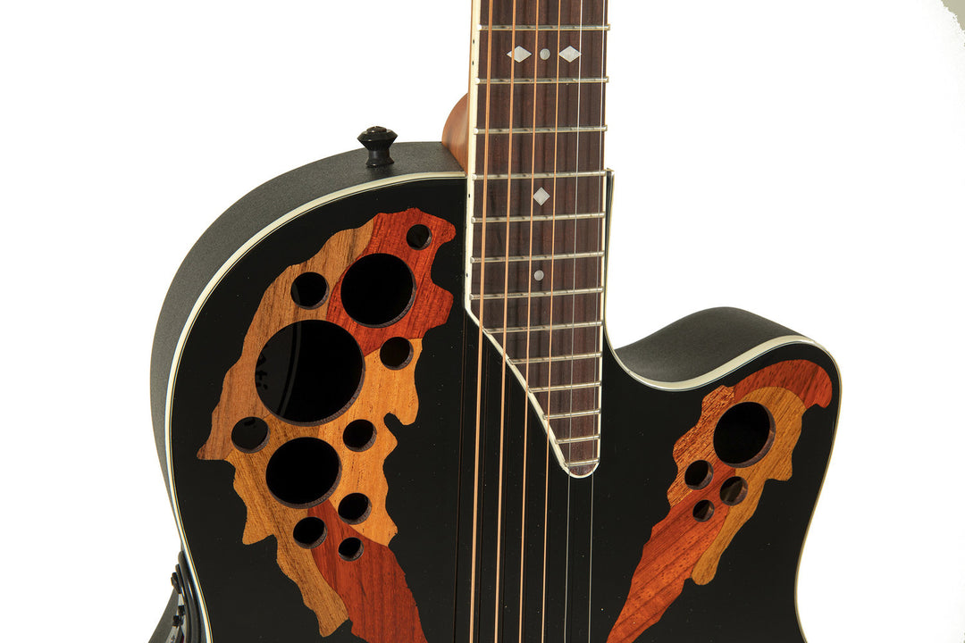 Guitares électro-acoustique Ovation Standard Elite Deep Contour Cutaway - Black (2778AX-5-G)