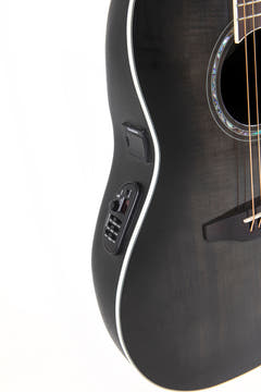 Ovation E-Acoustic guitares Celebrity Standard Plus Mid Cutaway - Transparent Blackburst Flame (CS24P-TBBY-G)