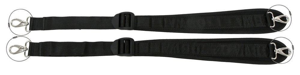 GEWA set de deux bretelles de sac à dos pour étui de violoncelle Idea Titanium Carbon 3.3