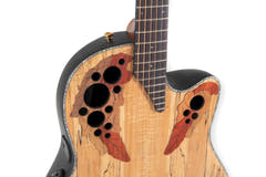 Ovation Guitares électro-acoustique Celebrity Elite Plus Mid Cutaway - Natural Spalted Maple (CE44P-SM-G)
