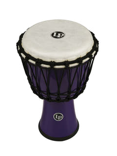 Latin Percussion Djembés World 7-inch Circle accordés par corde - Purple (LP1607PL)