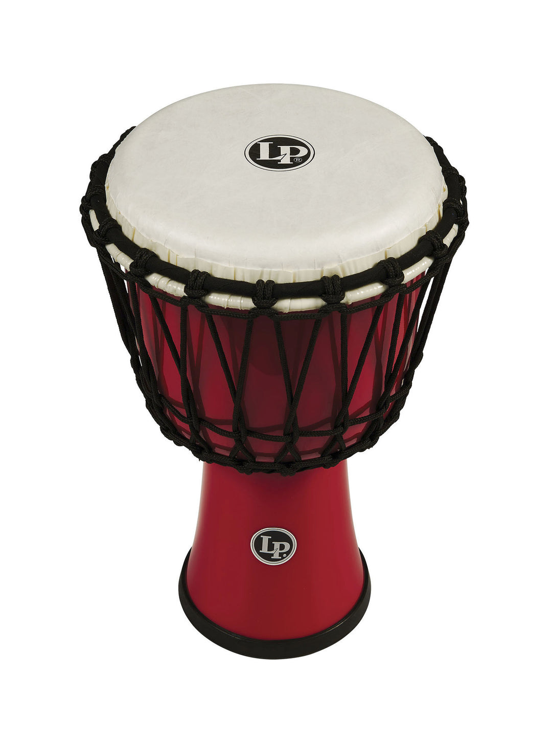 Djembés Latin Percussion World 7-inch à tension par corde Circle - Red (LP1607RD)