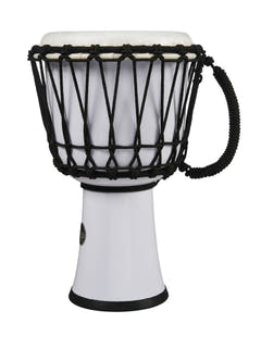 Djembe Latin Percussion World 7-inch accordage par corde Circle - White (LP1607WH)