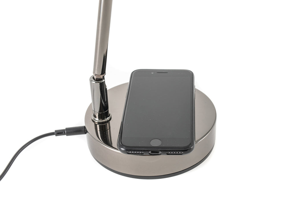 GEWA Lampe de piano PL-78 - Black chrome, brillante