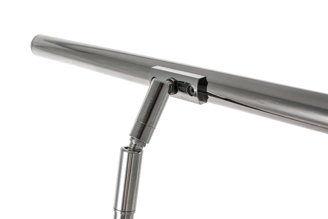 GEWA Lampe de piano PL-78 - Black chrome, brillante