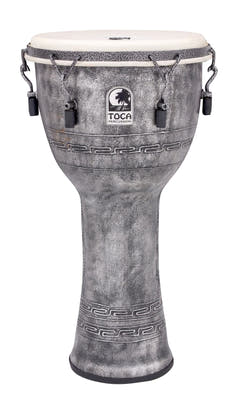 Toca Djembés Freestyle à accordage mécanique - Antique Silver (SFDMX-12AS)