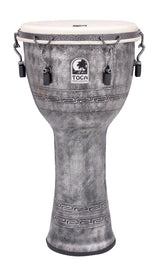 Toca Djembe Freestyle Mechanically Tuned - Antique Silver (SFDMX-12AS)