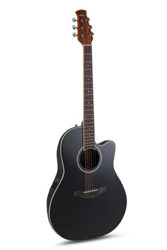 Guitares électro-acoustique Applause AB28 Super Shallow Bowl Cutaway - Black Satin (AB28-5S)