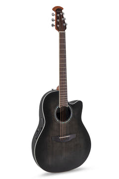 Ovation E-Acoustic guitares Celebrity Standard Plus Mid Cutaway - Transparent Blackburst Flame (CS24P-TBBY-G)