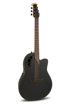 Ovation Guitares électro-acoustique Elite TX Super Shallow - Black Textured (1868TX-5-G)