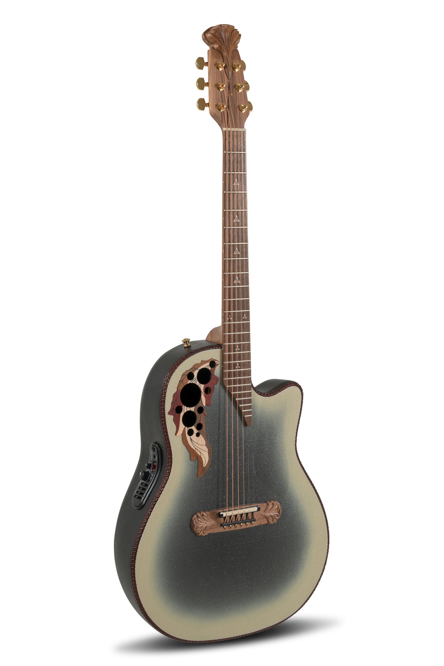 Adamas E-Acoustic Guitar 2087GT Deep Contour Cutaway - Reverse Beige Burst (2087GT-7-G)