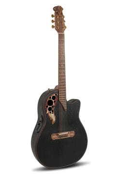 Guitares électro-acoustiques Adamas 2087GT Deep Contour Cutaway - Black (2087GT-5-G)