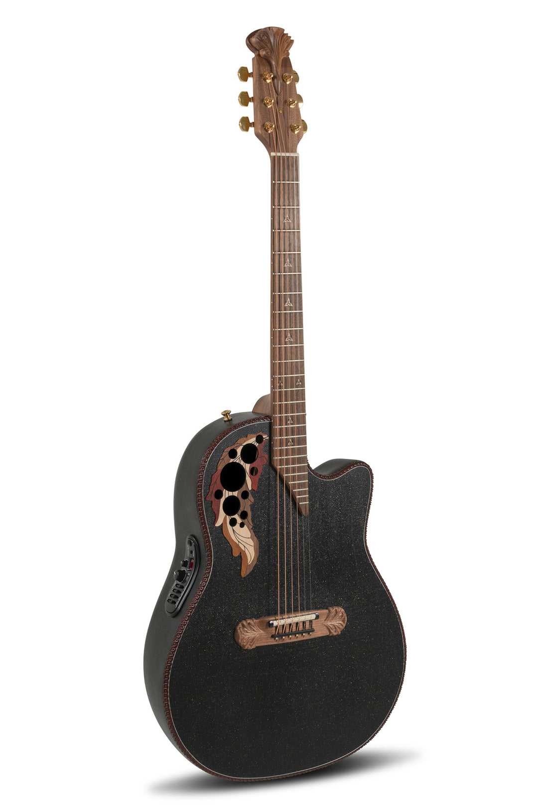 Guitares électro-acoustiques Adamas 2087GT Deep Contour Cutaway - Black (2087GT-5-G)