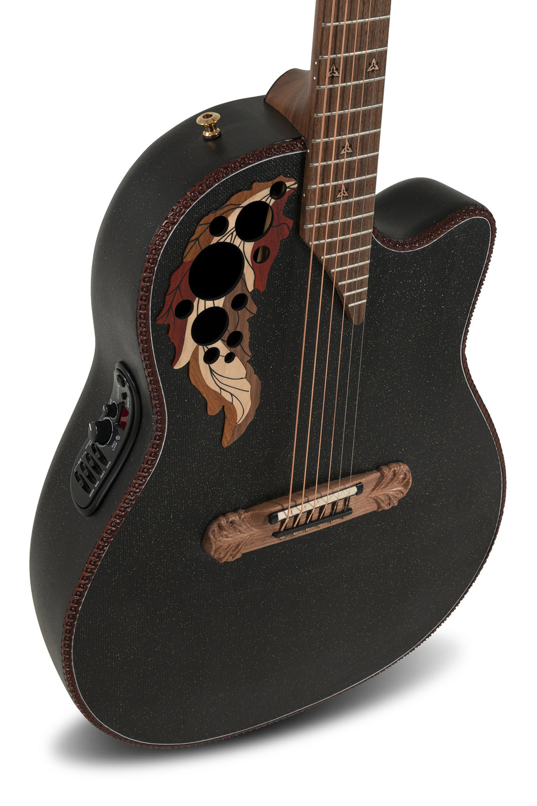 Guitares électro-acoustiques Adamas 2087GT Deep Contour Cutaway - Black (2087GT-5-G)