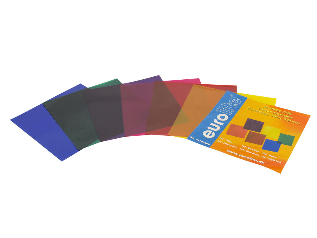 EUROLITE Set de films couleur 19x19cm, six couleurs