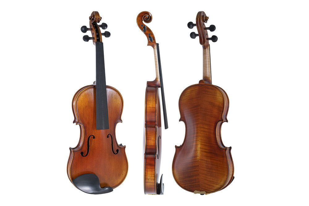 GEWA Maestro 2 violons 4/4, sans réglage, avec étui allongé