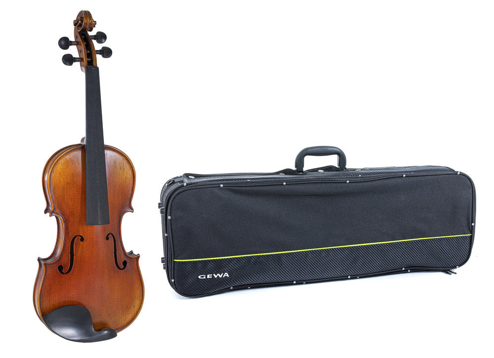 GEWA Maestro 2 violons 4/4, sans réglage, avec étui allongé