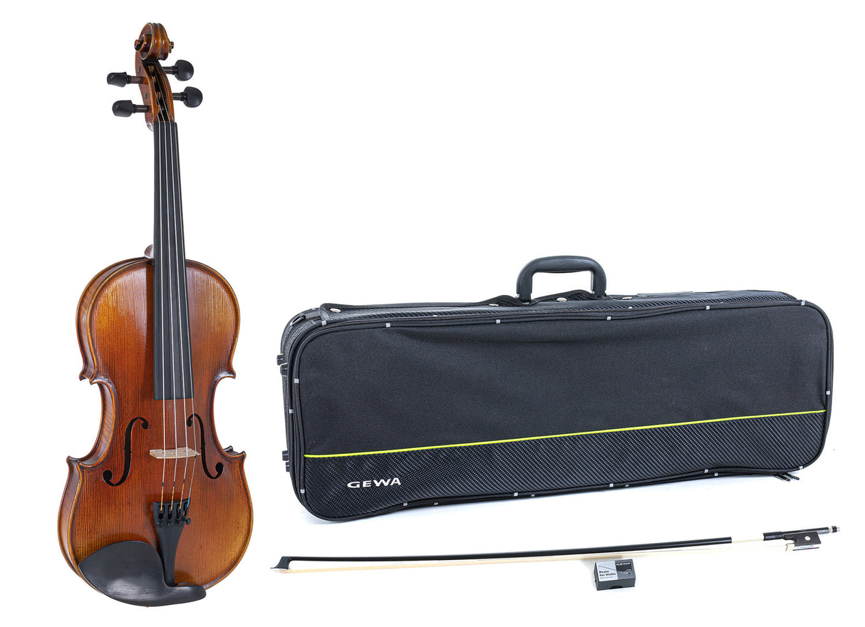 GEWA Violin Maestro 2 - 1/2 (Ready to play incl. violin case, carbon bow and Larsen Aurora strings)