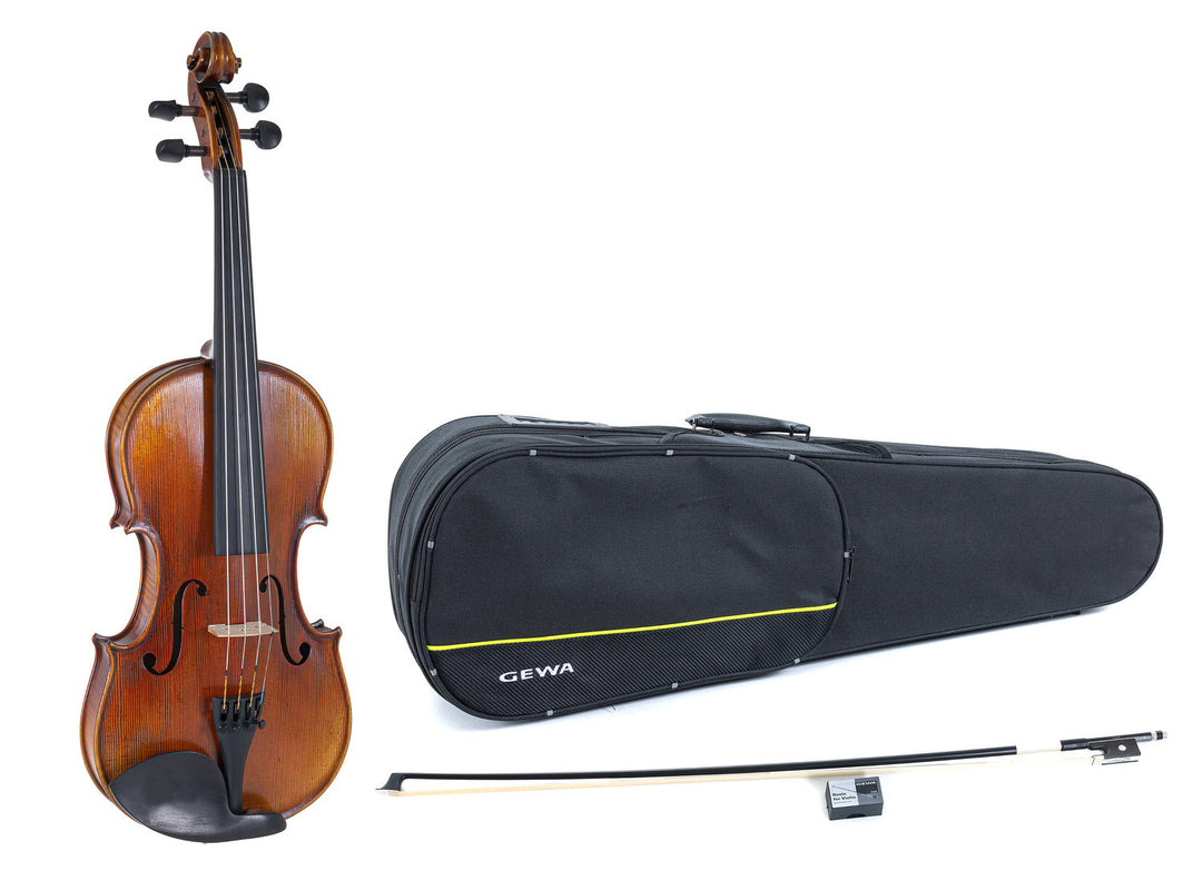 GEWA Violons Maestro 2 - 1/4 (Prêt à jouer incl. étui moulé, archet en carbone et cordes Larsen Aurora, sécurisé pour le transport)