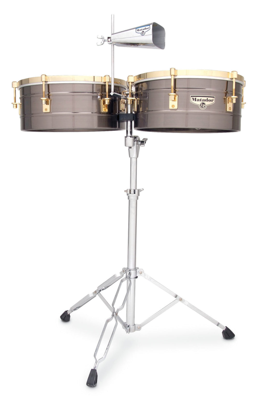 Latin Percussion Timbales Matador - nickel brossé/ton doré (M257-BNG)