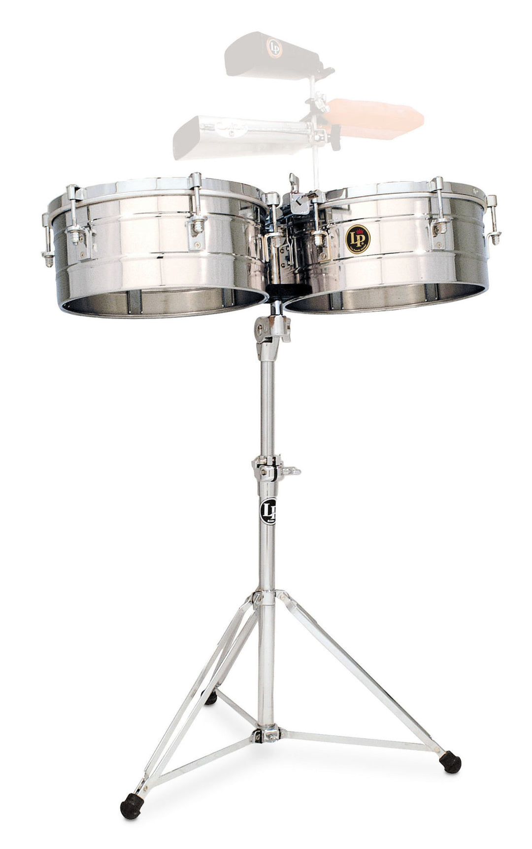 Latin Percussion Timbales Tito Puente Stainless Steel - 14"/15" (LP257-S)