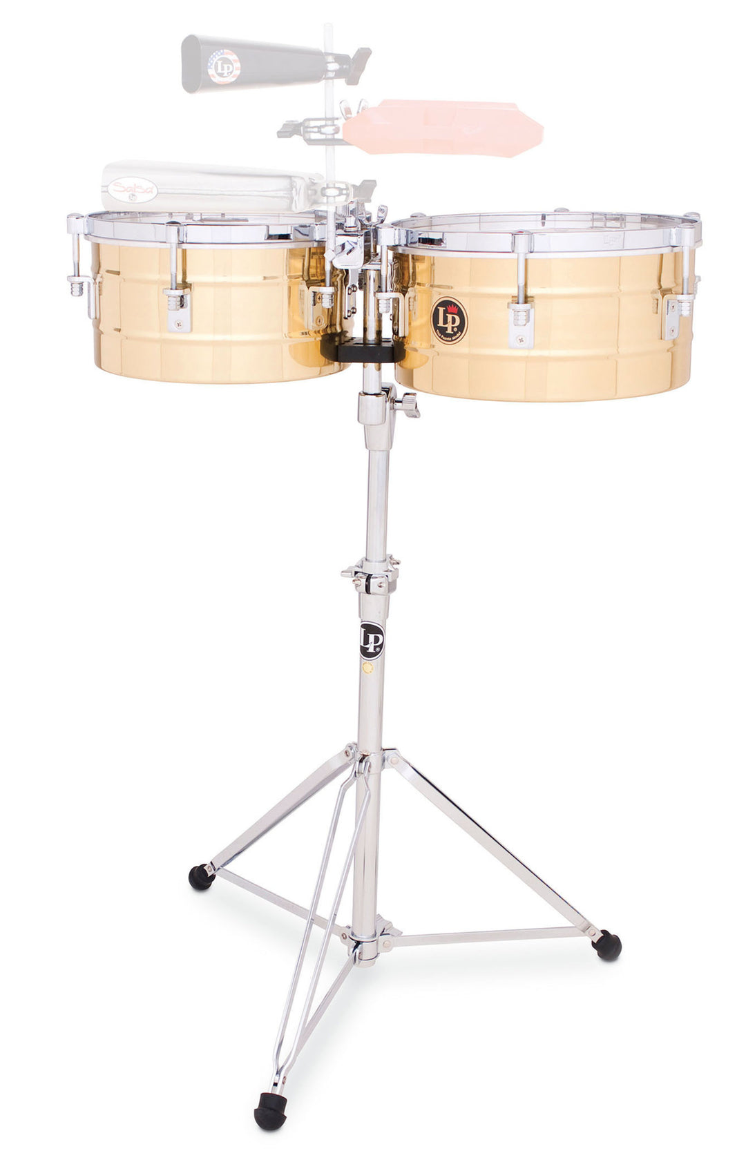 Latin Percussion Timbales Tito Puente en laiton massif - 12"/13" (LP255-B)