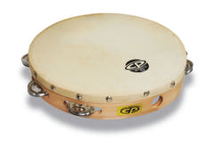 Latin Percussion Tambourin CP Wood - 10", simple rangée (CP379)