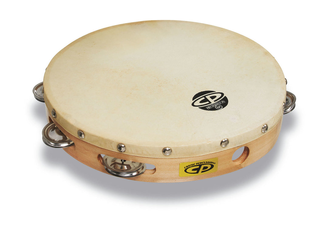 Latin Percussion Tambourin CP Wood - 10", simple rangée (CP379)
