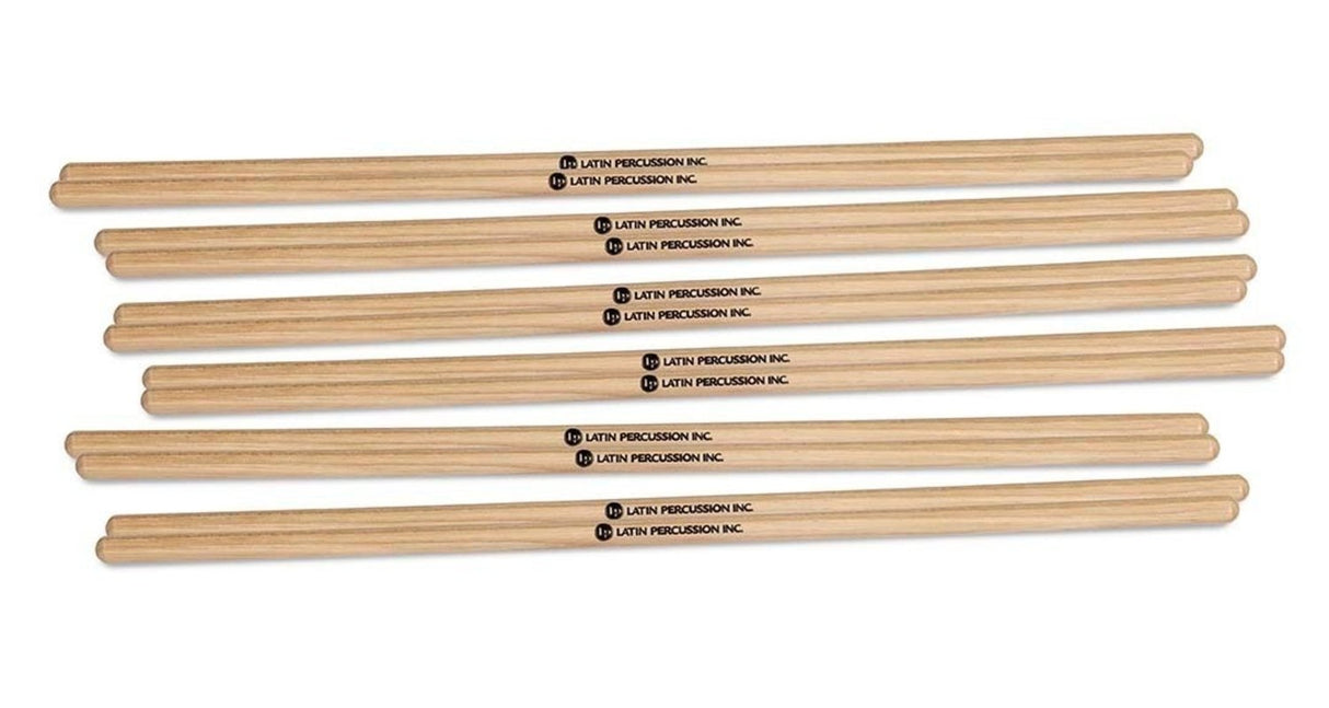 Latin Percussion Timbales Sticks - 3/8" x 15" [6 pairs] (LP248B)