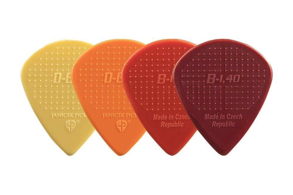 Médiators D-Grip Janicek Jazz B, 0,88 mm, crème, 6 pièces