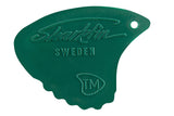 Shark Fin Relief médiators, 0,35 mm extra souples, verts, 12 pièces