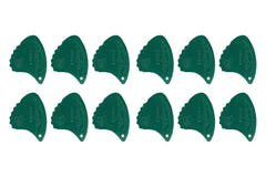Shark Fin Relief médiators, 0,35 mm extra souples, verts, 12 pièces