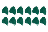 Shark Fin Relief médiators, 0,35 mm extra souples, verts, 12 pièces