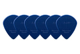 D-Grip Janicek Jazz A médiators, 1,40 mm, bleu foncé, 6 pièces