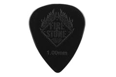 Fire & Stone médiators en nylon 1,00 mm, noirs, 12 pièces
