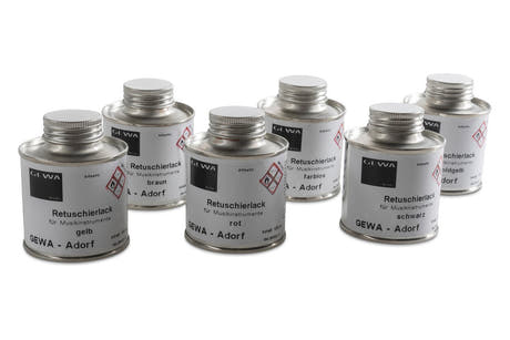 Kit de vernis GEWA pour retouches, 6 x 100 ml