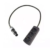 Adaptateur powerCON gris - Schuko 3 Prises - 1 mètre