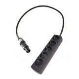 Adaptateur powerCON gris - Schuko 5 Prises - 1 mètre