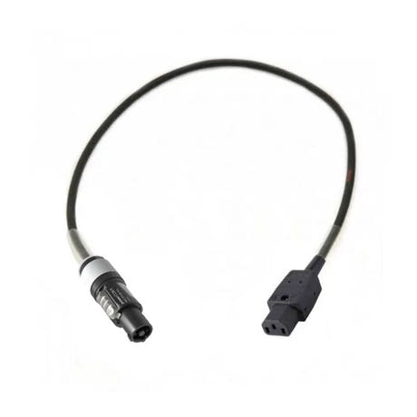 Adaptateur Powercon gris - IEC Femelle 3P, 5 mètres