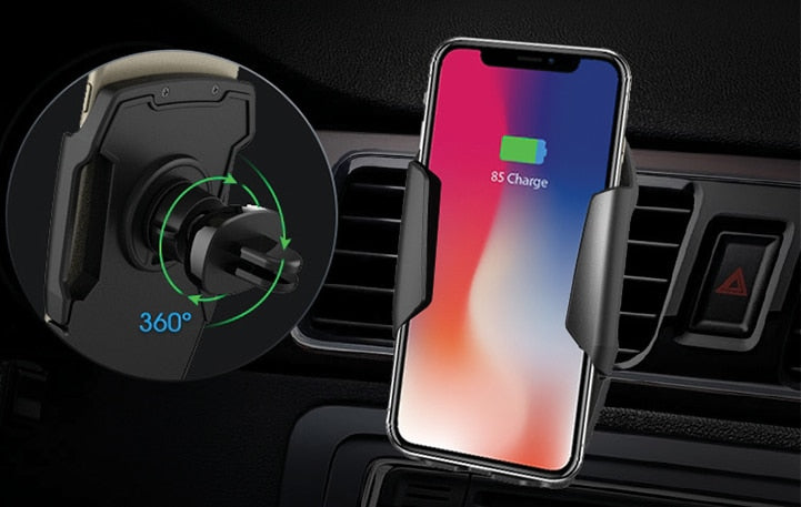 MINIBATT Support de Téléphone pour Voiture avec Chargeur Sans Fil