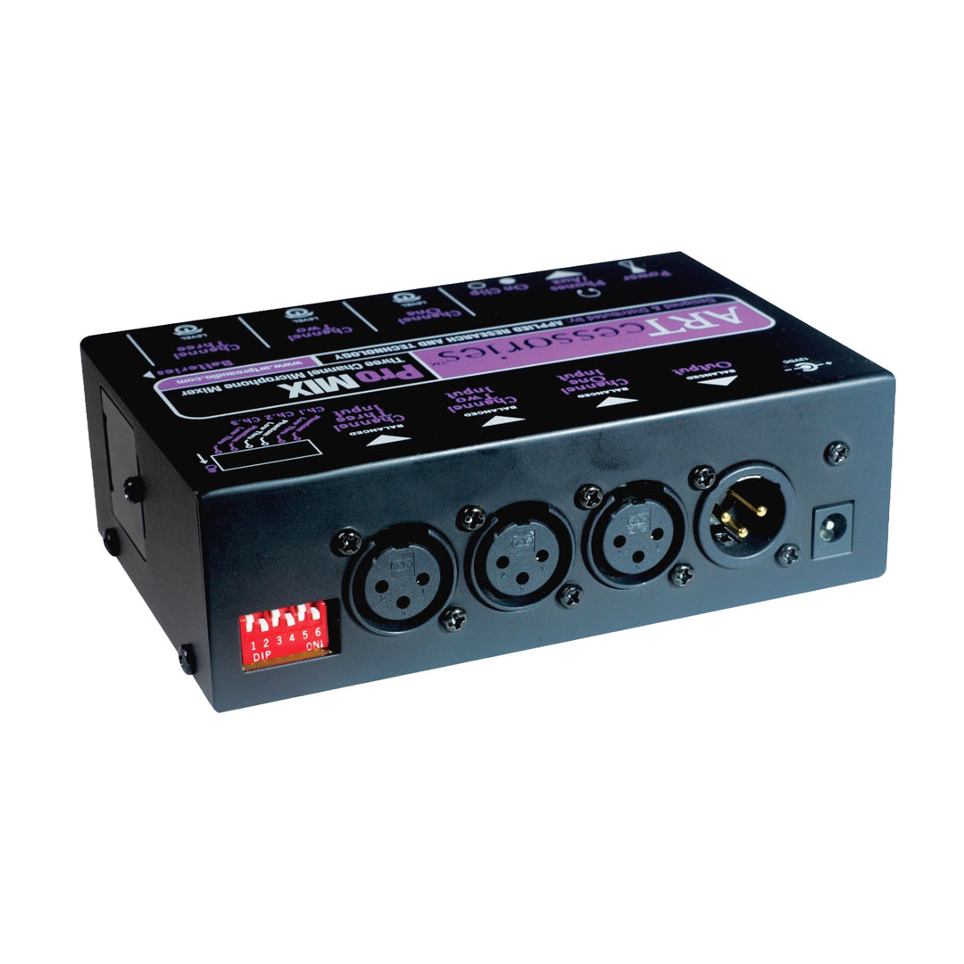 ART Mixer 3 canaux de microphone, préampli micro