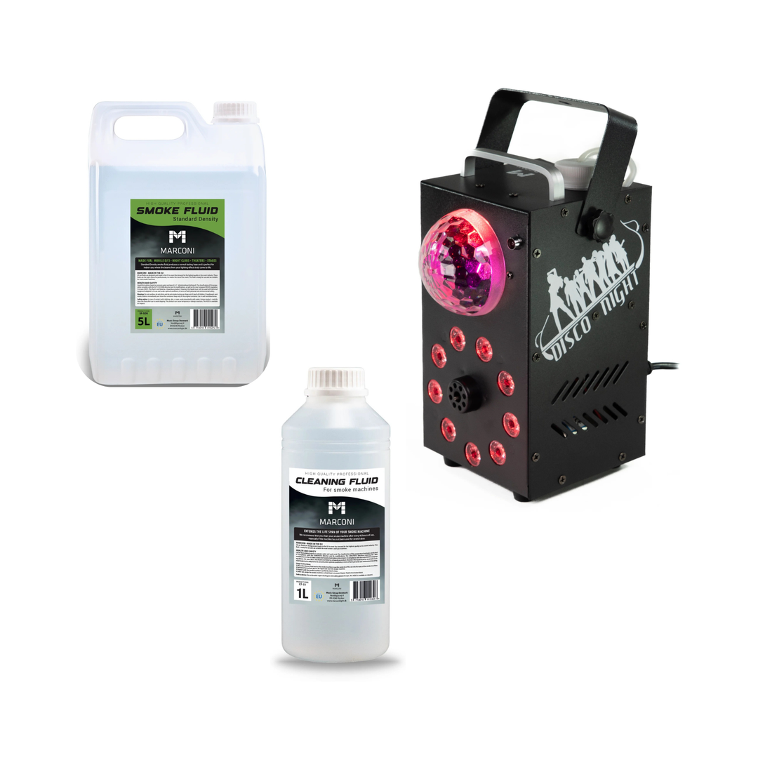 Marconi Machine à brouillard m. RGB & Effet Astro (700W) Bundle