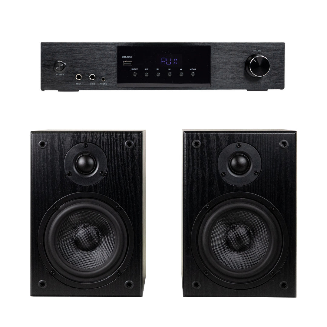 SoundMate HBS-05 Enceintes Bibliothèque & Amplificateur HiFi