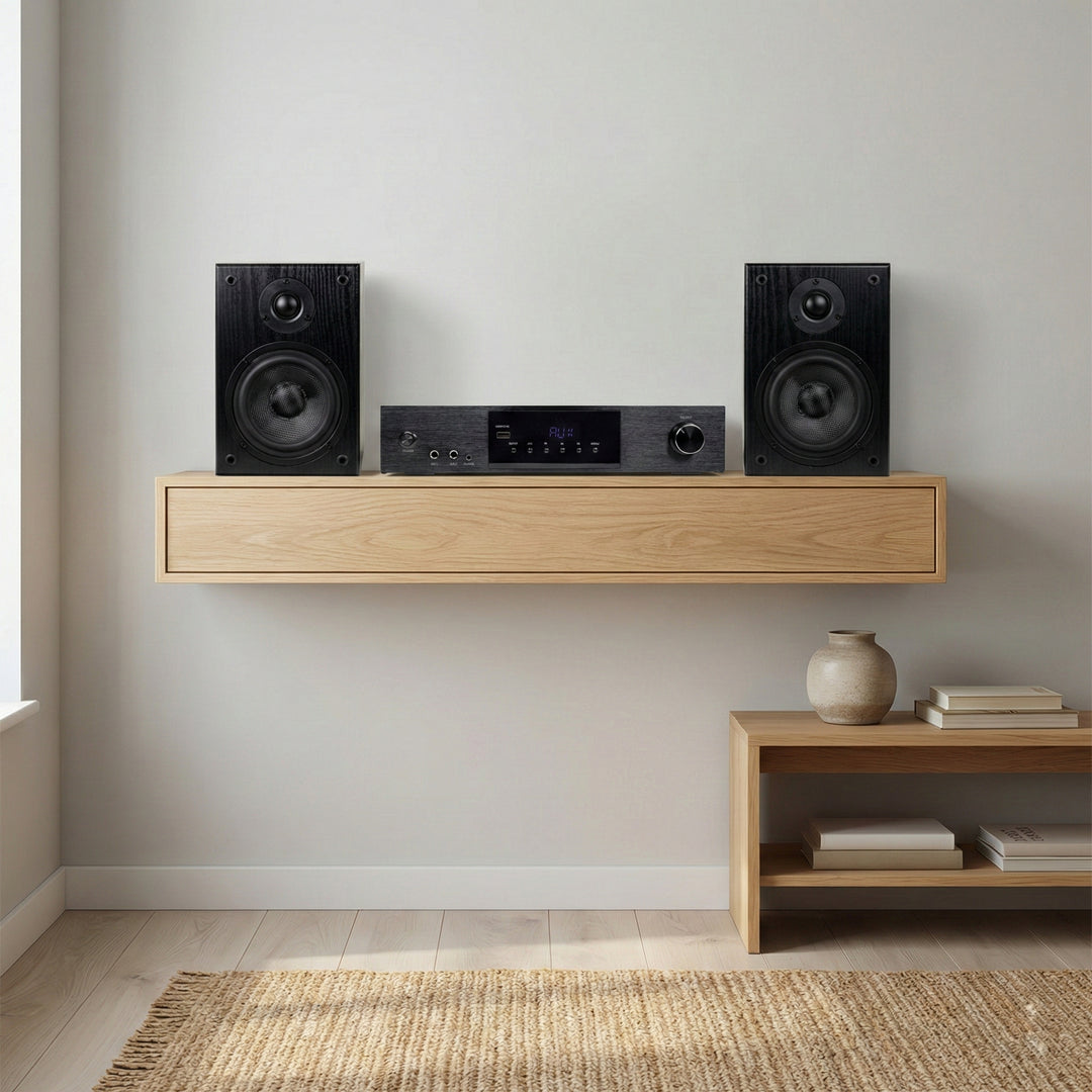 SoundMate HBS-05 Enceintes Bibliothèque & Amplificateur HiFi