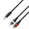 Adapter Cable 3,5mm Jack Stereo to 2 x RCA Phono