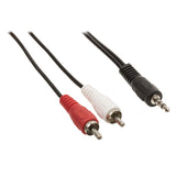 Adapter Cable 3,5mm Jack Stereo to 2 x RCA Phono