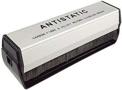 Brosse en Velours et Fibre de Carbone pour Disques Vinyles